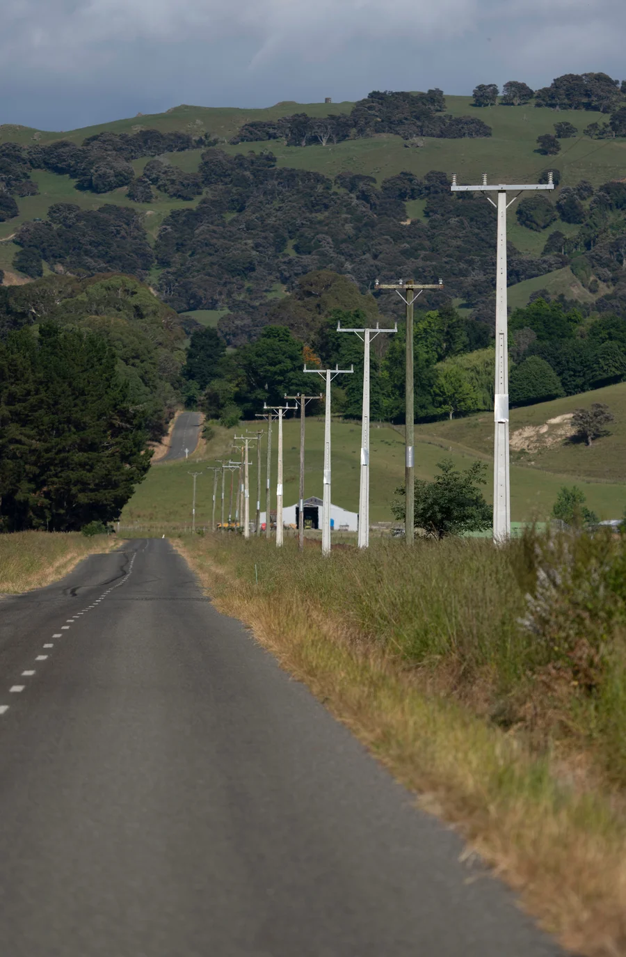 Detailed inspection of overhead line conductors, insulators, and crossarm hardware.